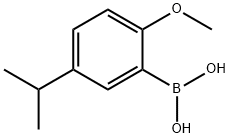 5-异丙基-2-甲氧基苯硼酸, 216393-63-4, 结构式