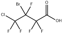 3-ブロモ-4-クロロペンタフルオロ酪酸 化学構造式