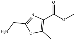 2-(氨基甲基)-5-甲基-4-恶唑羧酸甲酯, 216480-94-3, 结构式