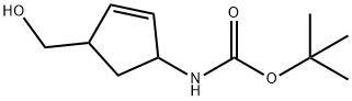 Carbamic acid, [4-(hydroxymethyl)-2-cyclopenten-1-yl]-, 1,1-dimethylethyl ester|N-[4-(羟甲基)-2-环戊烯-1-基]氨基甲酸叔丁酯