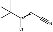 3-CHLORO-4,4-DIMETHYLPENT-2-ENENITRILE 化学構造式