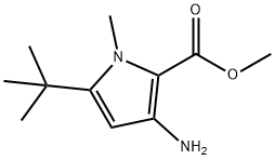 1H-Pyrrole-2-carboxylicacid,3-amino-5-(1,1-dimethylethyl)-1-methyl-,methyl Structure