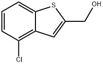 (4-クロロ-1-ベンゾチオフェン-2-イル)メタノール 化学構造式