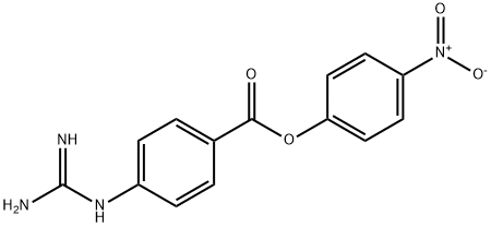 4-nitrophenyl 4'-guanidinobenzoate Struktur