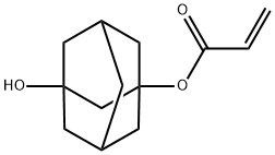 ３ヒドロキシ１アダマンチル＝アクリラト 化学構造式