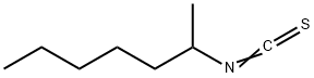 2-异硫氰酸庚酯,21663-51-4,结构式