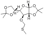 1,2:5,6-DI-O-ISOPROPYLIDENE-3-O-(2-THIAPROPYL)-ALPHA-D-GLUCOFURANOSE 结构式