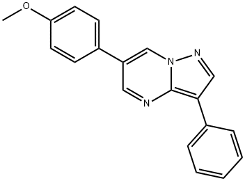 6-(4-METHOXY-PHENYL)-3-PHENYL-PYRAZOLO[1,5-A]PYRIMIDINE Struktur