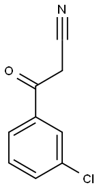 3-氯苯甲酰乙腈 结构式