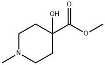 4-羟基-1-甲基哌啶-4-羧酸甲酯 结构式