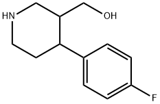 4-(4-FLUOROPHENYL)-3-PIPERIDINEMETHANOL Structure