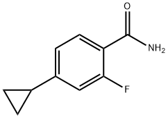 Benzamide, 4-cyclopropyl-2-fluoro-, 2167471-91-0, 结构式