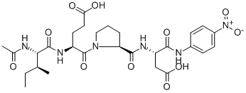 AC-ILE-GLU-PRO-ASP-PNA, 216757-29-8, 结构式