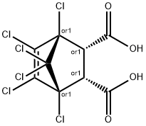 Bicyclo[2.2.1]hept-5-ene-2,3-dicarboxylic acid, 1,4,5,6,7,7-hexachloro -, (endo,endo)- Structure
