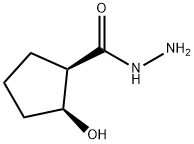 Cyclopentanecarboxylic acid, 2-hydroxy-, hydrazide, (1R,2S)- (9CI) Structure