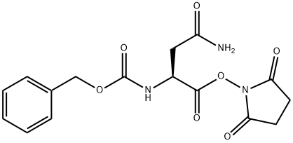 [(S)-3-Amino-1-[[(2,5-dioxo-1-pyrrolidinyl)oxy]carbonyl]-3-oxopropyl]carbamic acid benzyl ester Structure