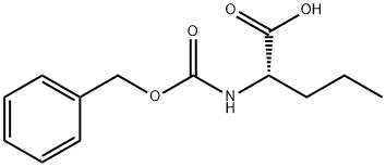 N-カルボベンゾキシ-DL-ノルバリン 化学構造式