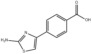 4-(2-氨基-4-噻唑基)苯甲酸, 216959-94-3, 结构式