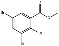 3,5-二溴-2-羟基苯甲酸甲酯,21702-79-4,结构式