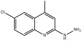 6-CHLORO-2-HYDRAZINO-4-METHYLQUINOLINE 化学構造式