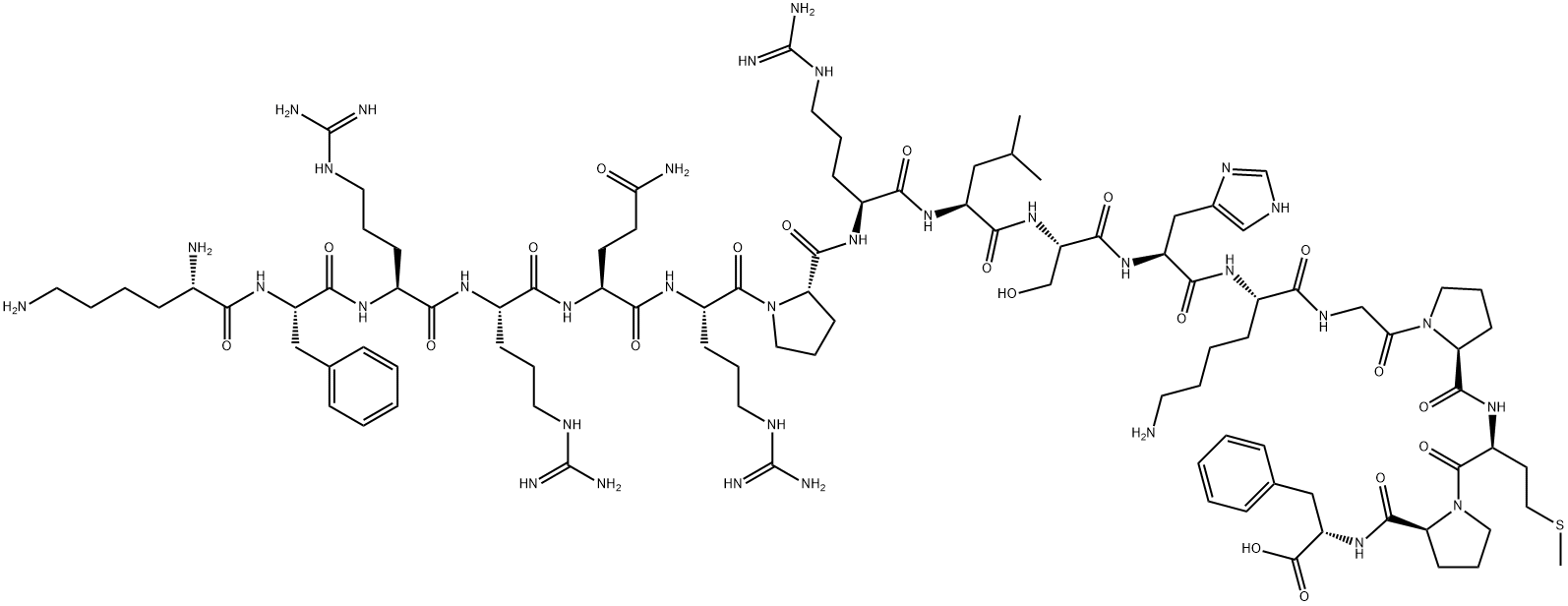 跨膜G蛋白偶联受体多肽,217082-57-0,结构式
