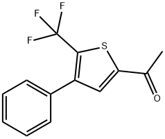 1-[4-PHENYL-5-(TRIFLUOROMETHYL)-2-THIENYL]ETHAN-1-ONE Struktur