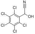 2,3,4,5,6-ペンタクロロ-α-ヒドロキシベンゼンアセトニトリル 化学構造式