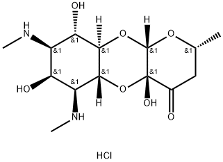 盐酸大观霉素, 21736-83-4, 结构式