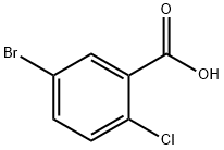 5-ブロモ-2-クロロ安息香酸 化学構造式