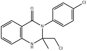 2-(CHLOROMETHYL)-3-(4-CHLOROPHENYL)-2-METHYL-1,2,3,4-TETRAHYDROQUINAZOLIN-4-ONE 结构式