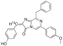 Imidazo[1,2-a]pyrazin-3(2H)-one,  2-[(4-hydroxyphenyl)methylene-13C]-6-(4-methoxyphenyl)-8-(phenylmethyl)-  (9CI) 结构式