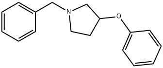 1-Benzyl-3-phenoxypyrrolidine 化学構造式