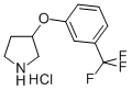 3-[(A,A,A-TRIFLUORO-M-TOLYL)OXY]-PYRROLIDINE HYDROCHLORIDE Struktur