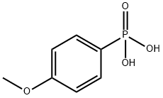 4-メトキシフェニルホスホン酸 化学構造式