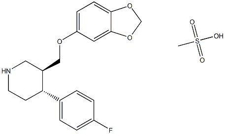 甲磺酸帕罗西汀,217797-14-3,结构式
