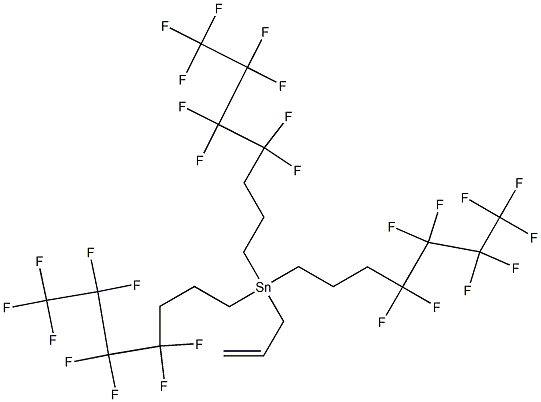 TRIS[3-(PERFLUOROBUTYL)PROPYL]ALLYL TIN Struktur