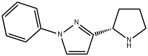 1-Phenyl-3-[(2R)pyrrolidinyl]-1H-pyrazole Structure