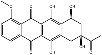 柔红酮,21794-55-8,结构式
