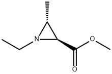 2-Aziridinecarboxylicacid,1-ethyl-3-methyl-,methylester,(2S,3R)-(9CI) Structure