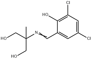 2-[(3,5-DICHLORO-2-HYDROXYBENZYLIDENE)AMINO]-2-METHYLPROPANE-1,3-DIOL Structure