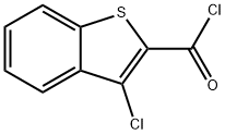 3-クロロベンゾ[b]チオフェン-2-カルボニルクロリド 化学構造式