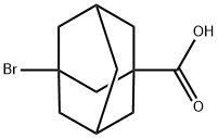 3-ブロモ-1-アダマンタンカルボン酸 化学構造式