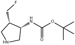 Carbamic acid, [(3S,4S)-4-(fluoromethyl)-3-pyrrolidinyl]-, 1,1-dimethylethyl|