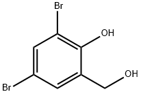 2,4-二溴-6-(羟甲基)苯酚, 2183-54-2, 结构式