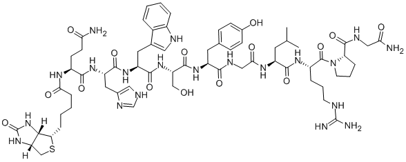 (BIOTINYL-GLN1)-LHRH Structure
