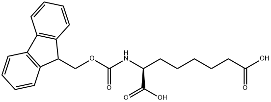 FMOC-L-2-氨基辛二酸, 218457-76-2, 结构式