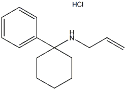 N-烯丙基-1-苯基环己胺盐酸盐 结构式