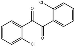 2,2'-ジクロロビベンジル-α,β-ジオン 化学構造式