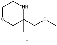 3-(Methoxymethyl)-3-methylmorpholine hydrochloride,218594-72-0,结构式