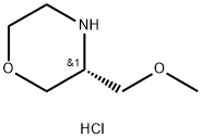 (R)-3-(MethoxyMethyl)-Morpholine HCl 化学構造式